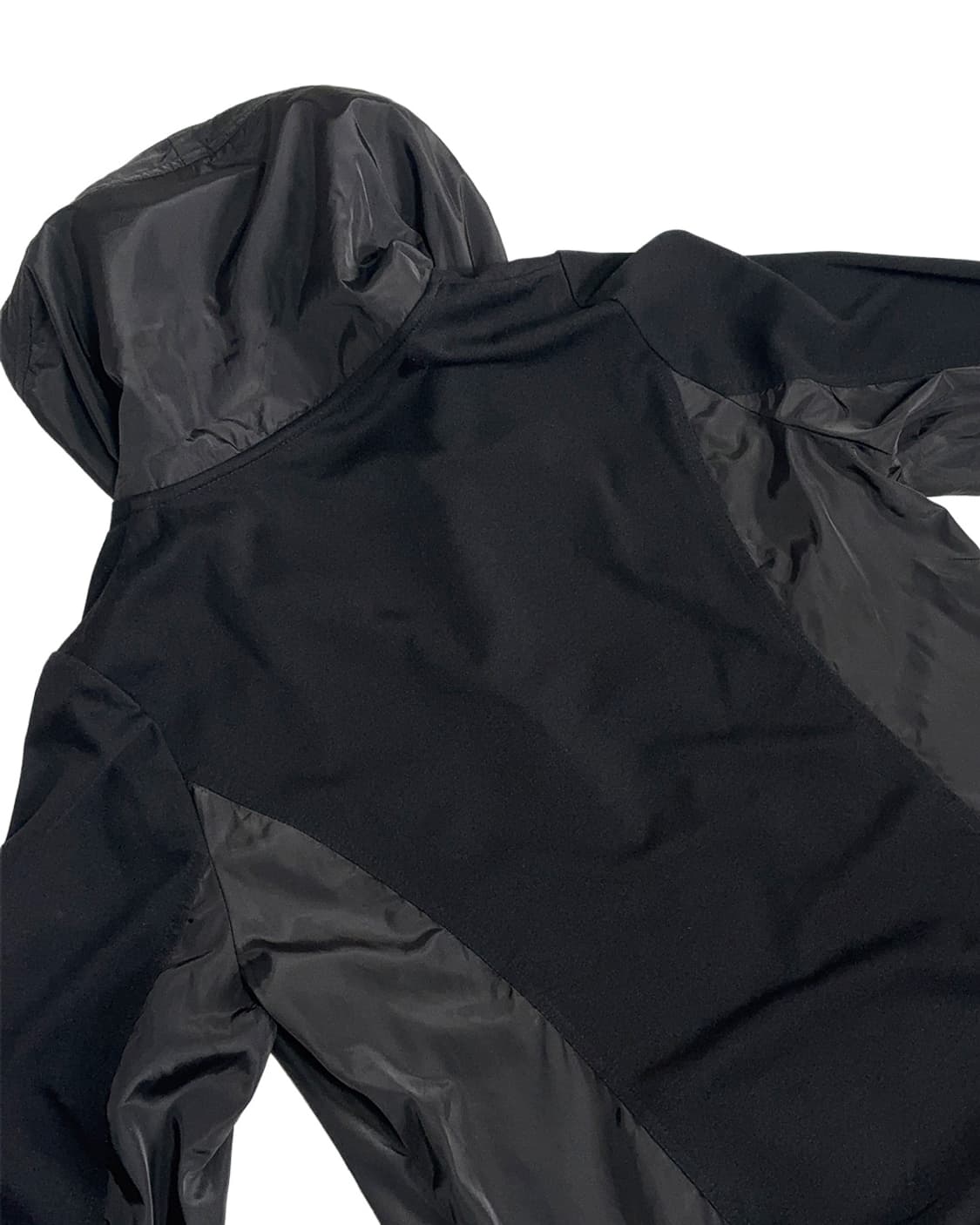 시즈쿠 우븐 배색 포인트 오버사이즈 후드 점퍼 상품이미지5