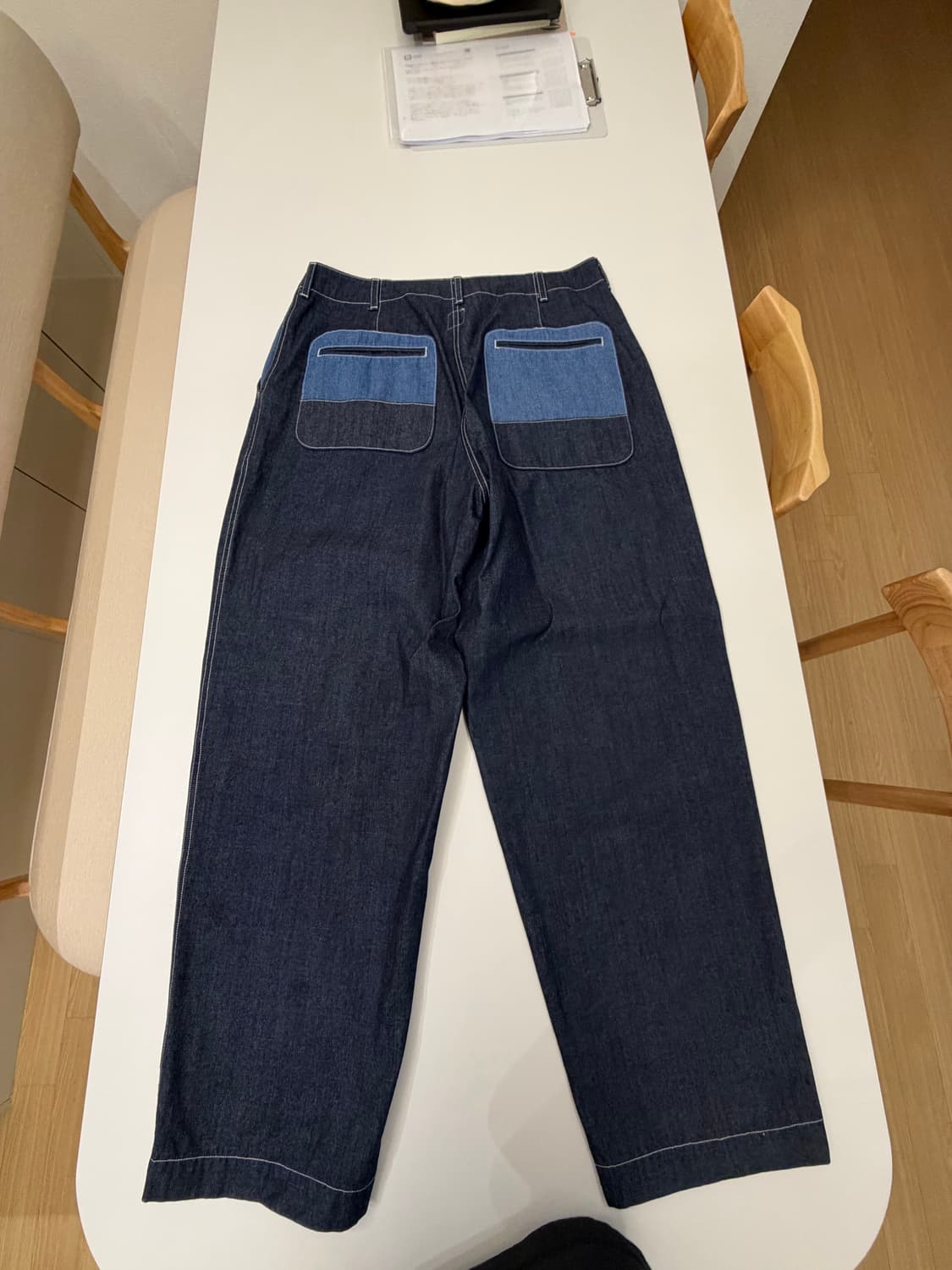 네이머클로딩 패치 데님 팬츠 XL (32-34) 상품이미지2