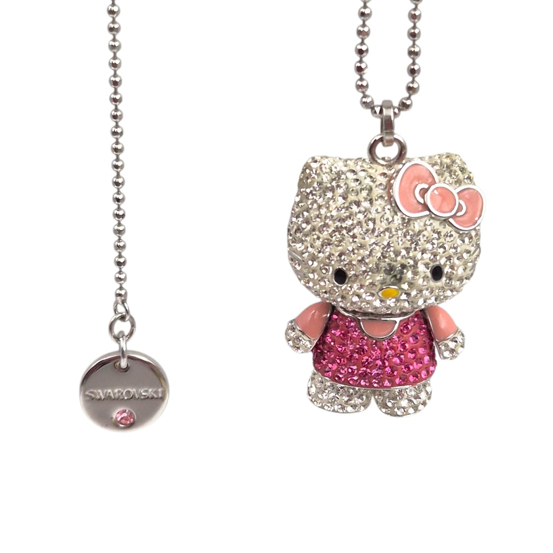 11s 한정 키티 x 스와로브스키 파베 인형 목걸이 상품이미지7