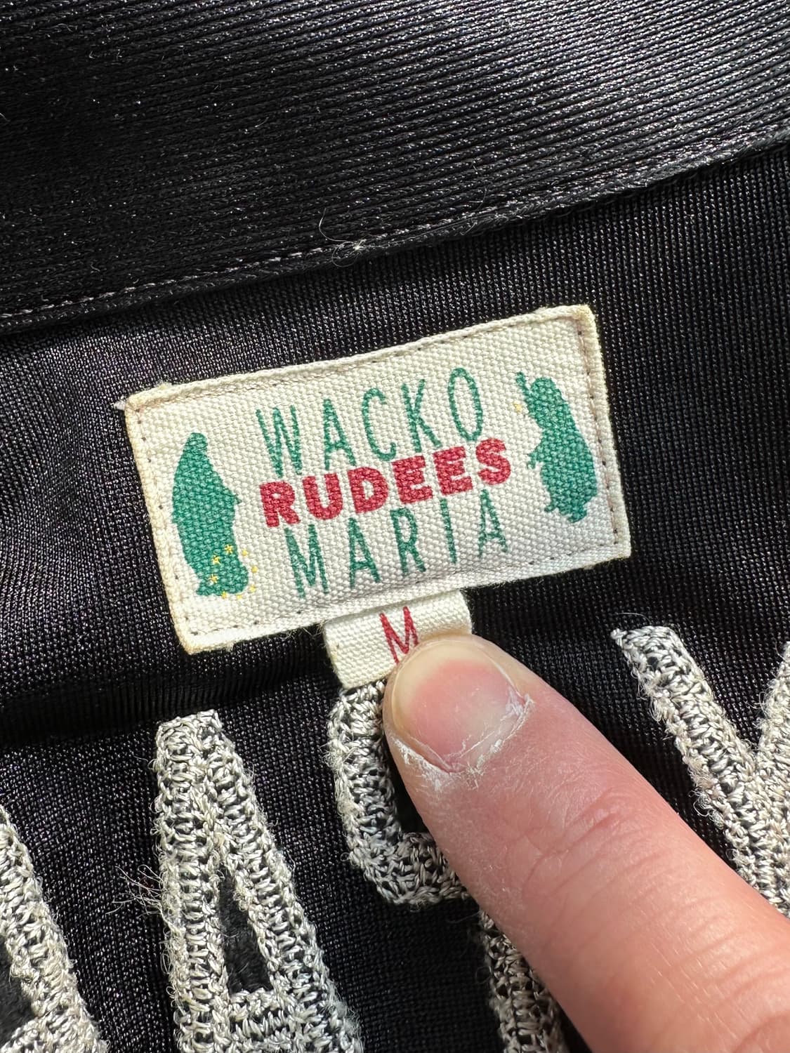 와코마리아 추리닝 저지 집업 자켓 블랙 상품이미지6