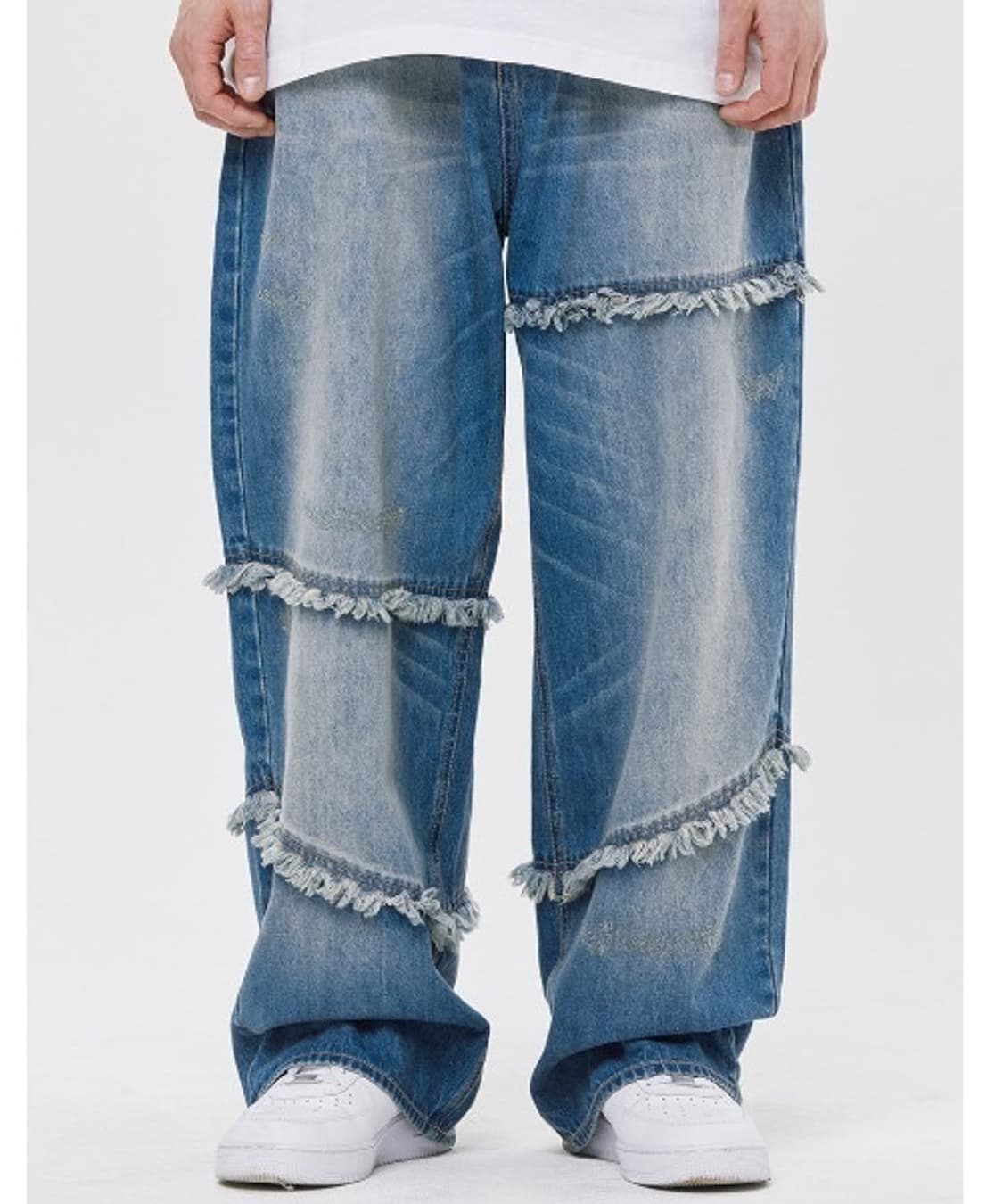 로맨틱크라운 와이드 진 데님 청바지 XL 상품이미지1