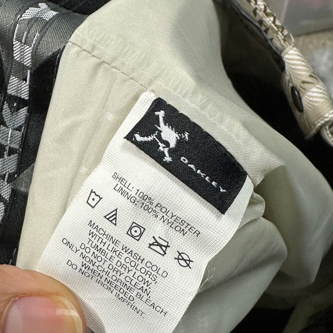 오클리 정품 배기핏 체크패턴 스키바지 XL 상품이미지6