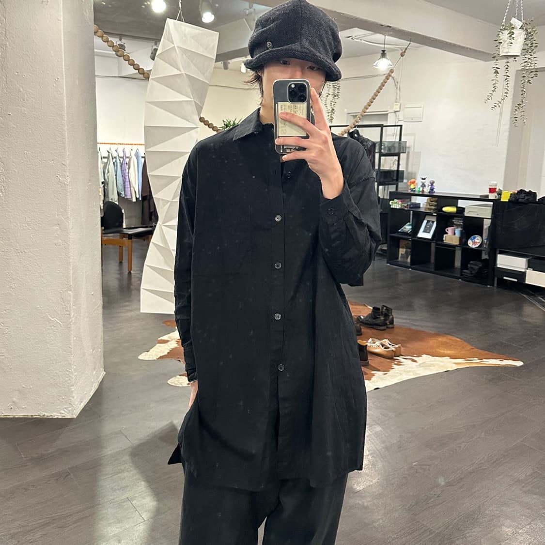 요지야마모토 오버사이즈 롱셔츠 상품이미지5