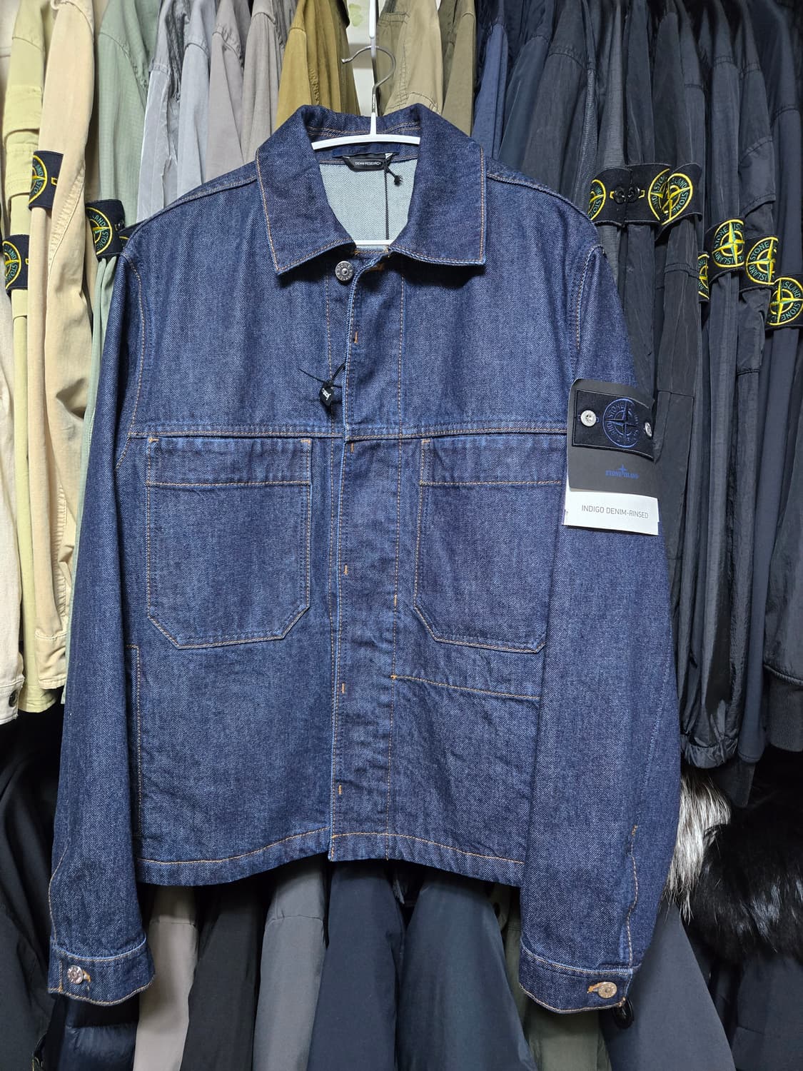 스톤아일랜드 26ss 데님 자켓 M사이즈 상품이미지3
