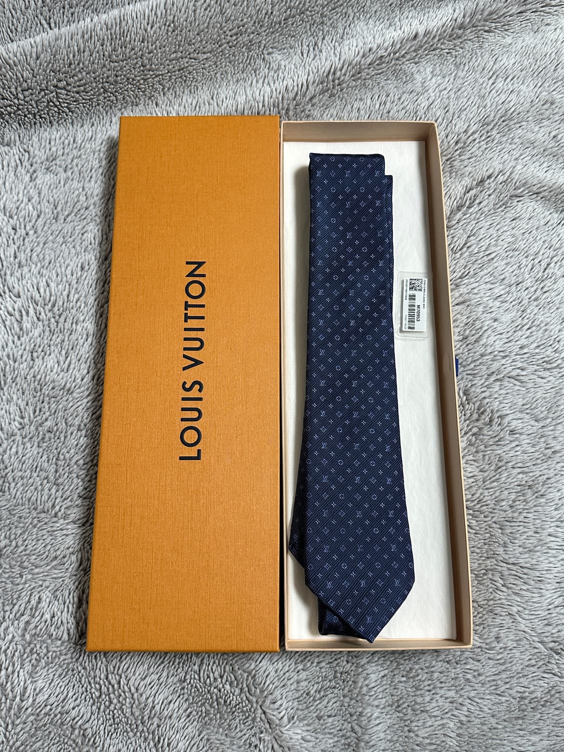 루이비통 모노그램 넥타이 블루 상품이미지1