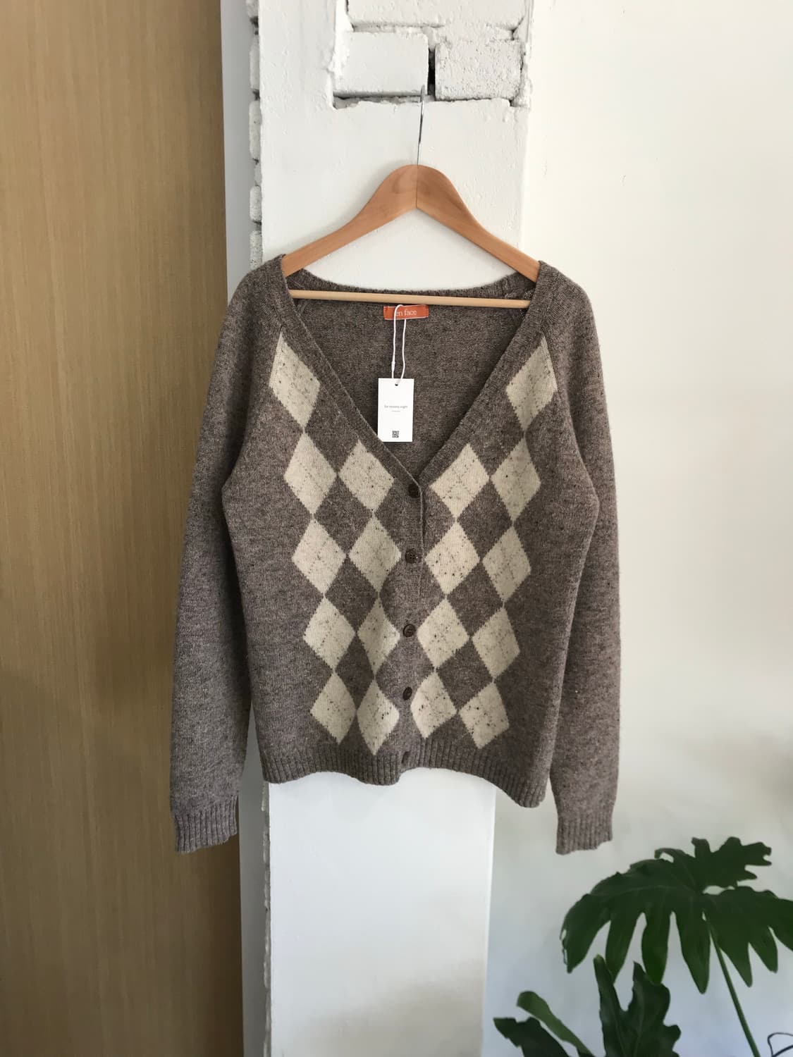 vintage argyle cardigan 상품이미지1