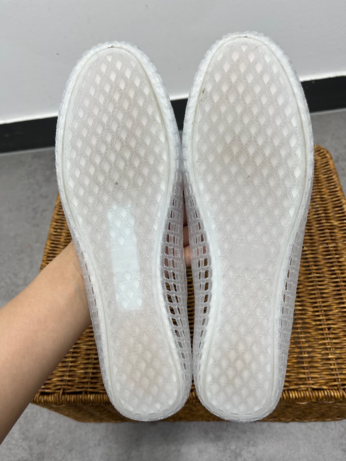 Zara 화이트 젤리슈즈 39 상품이미지2