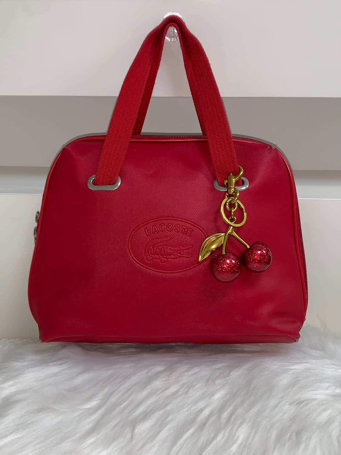 라코스테 레드 토트백 상품이미지1