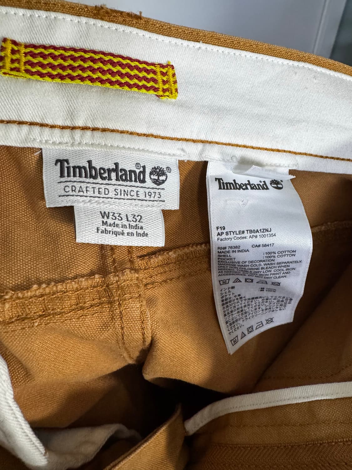 팀버랜드 더블니? 싱글니 캔버스 33/32 바지 상품이미지4