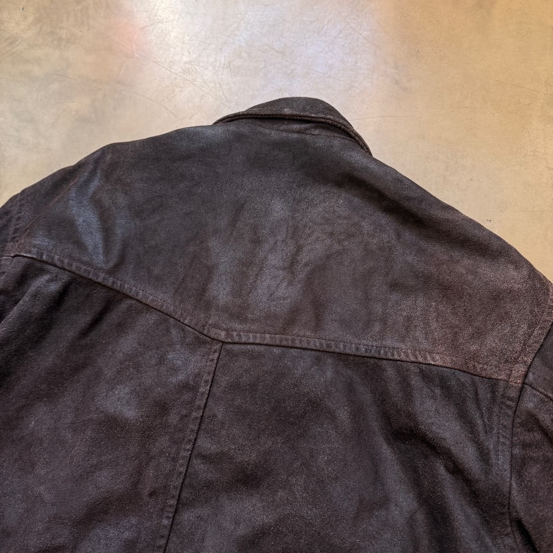 MC NEAL 유럽발 오버사이징 에이징 레더 자켓 상품이미지8