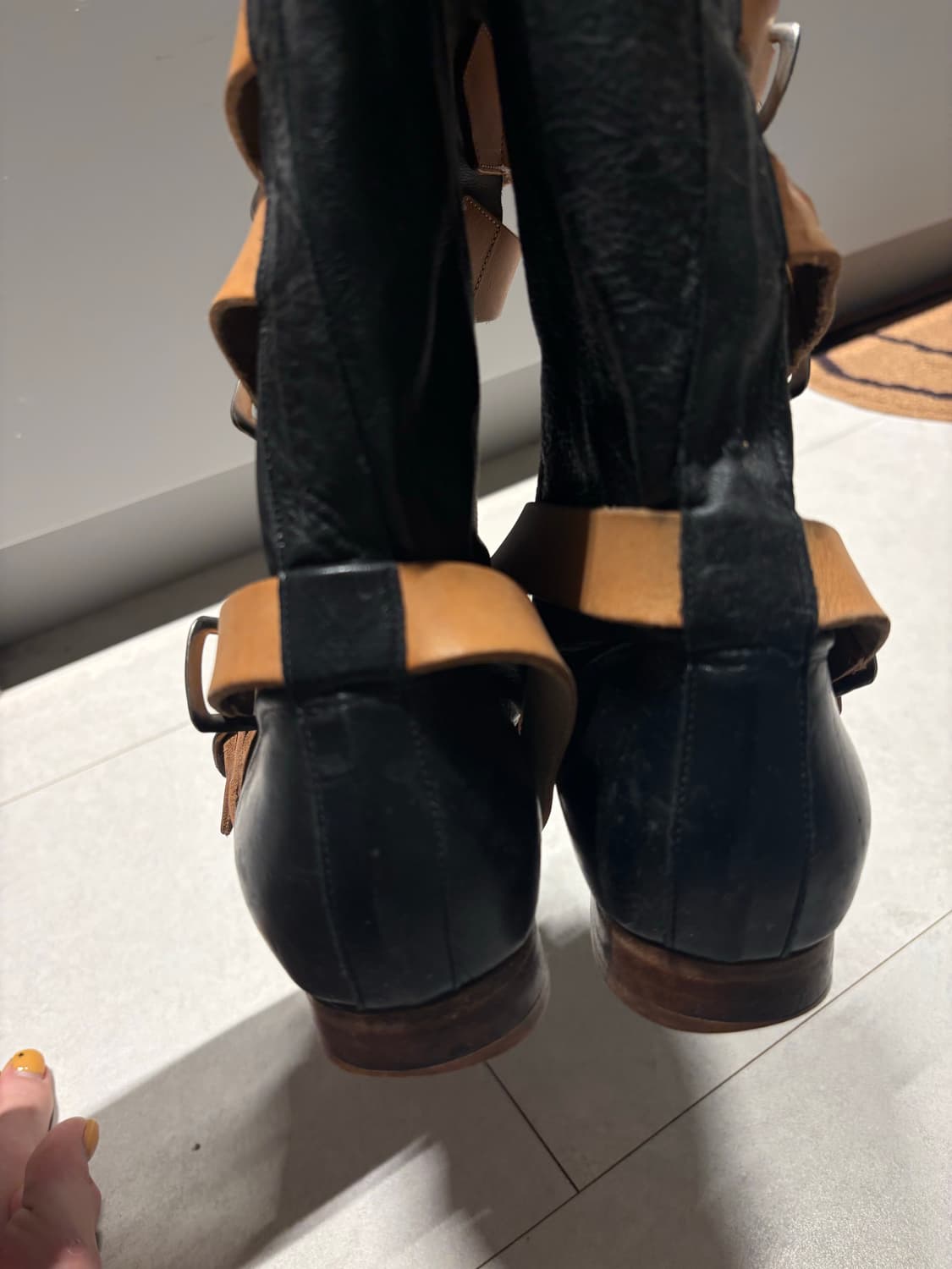 비비안웨스트우드 롱 파일럿부츠 블랙 uk5(240) 상품이미지6