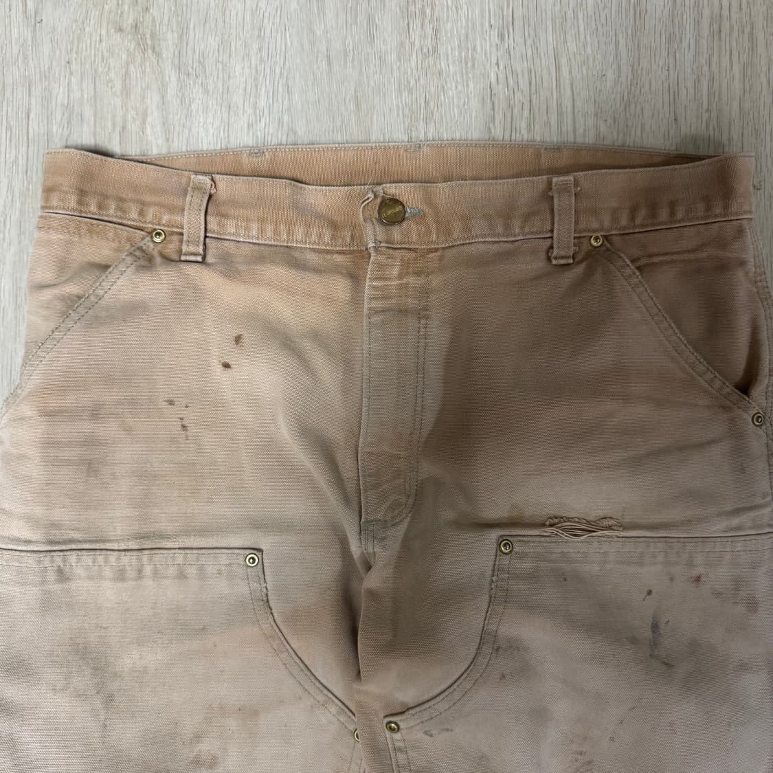 00s 칼하트 데미지드 더블니 카키 36x30 상품이미지2