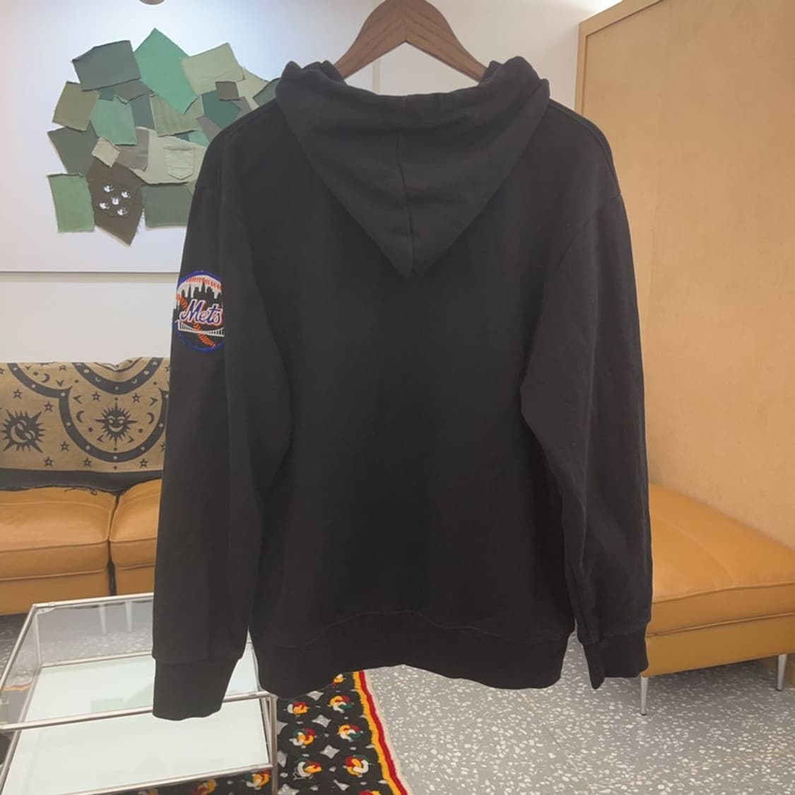 미첼앤네스 뉴욕메츠 올드스쿨 키치 기모 후드티 L C07966 상품이미지4