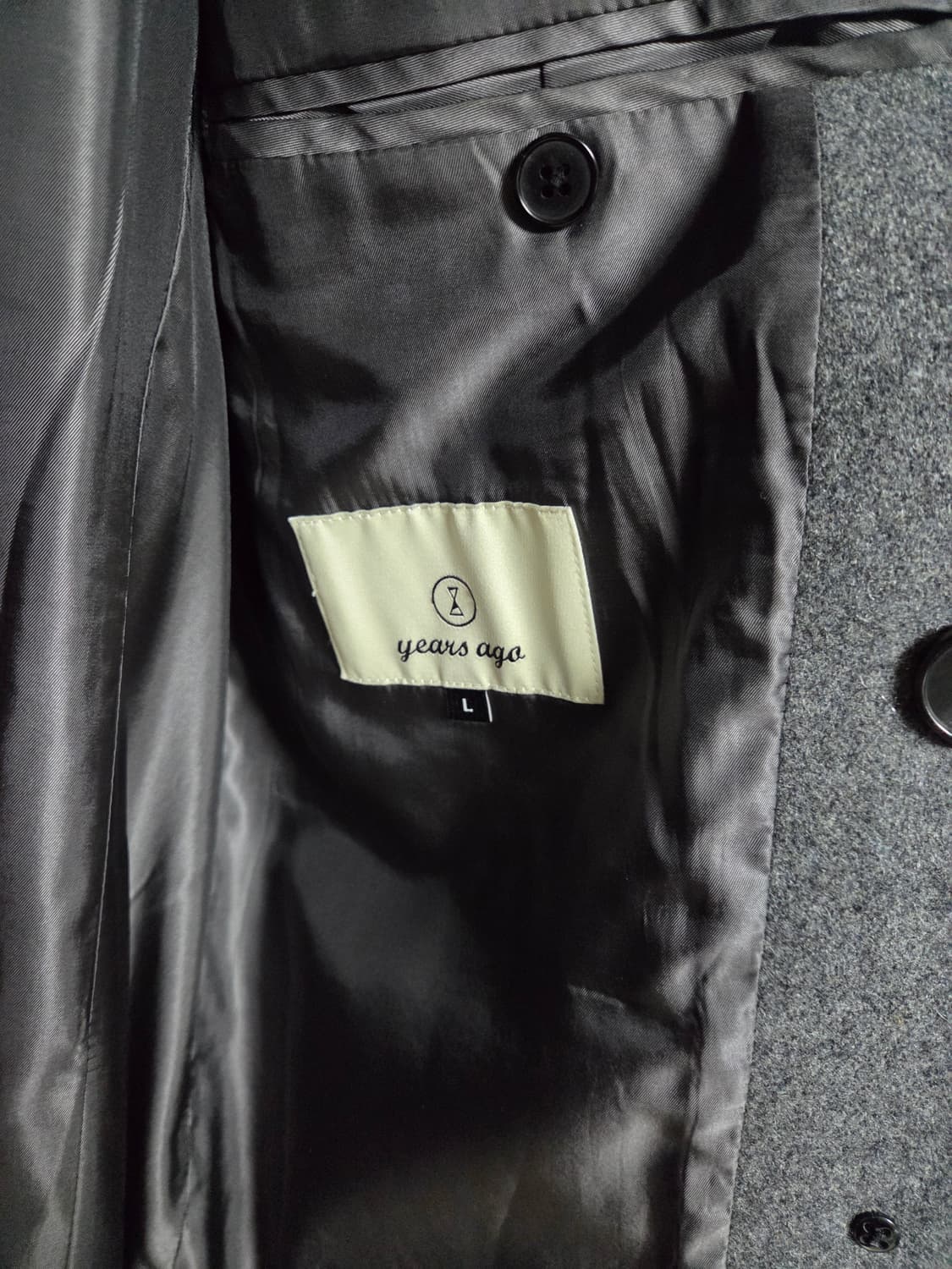 (YEARSAGO) 이얼즈어고 타임리프 01-2 코트 멜란지그레이 L(1 상품이미지3