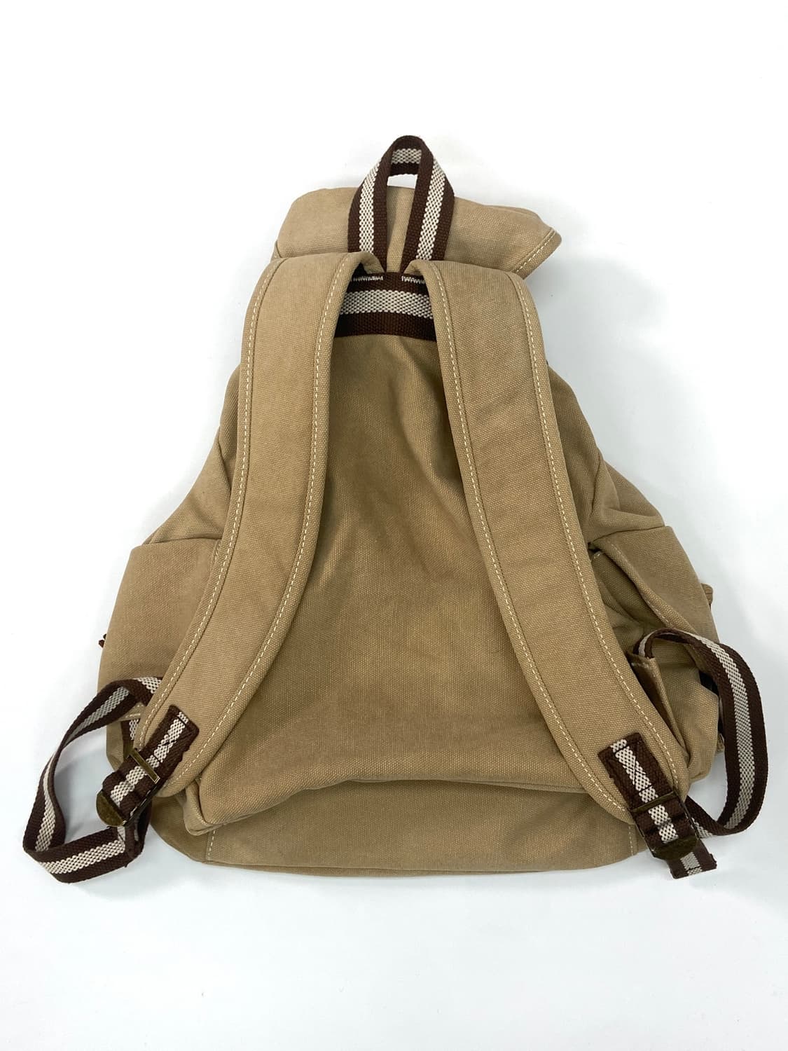 Vintage Beige Canvas Backpack 상품이미지4