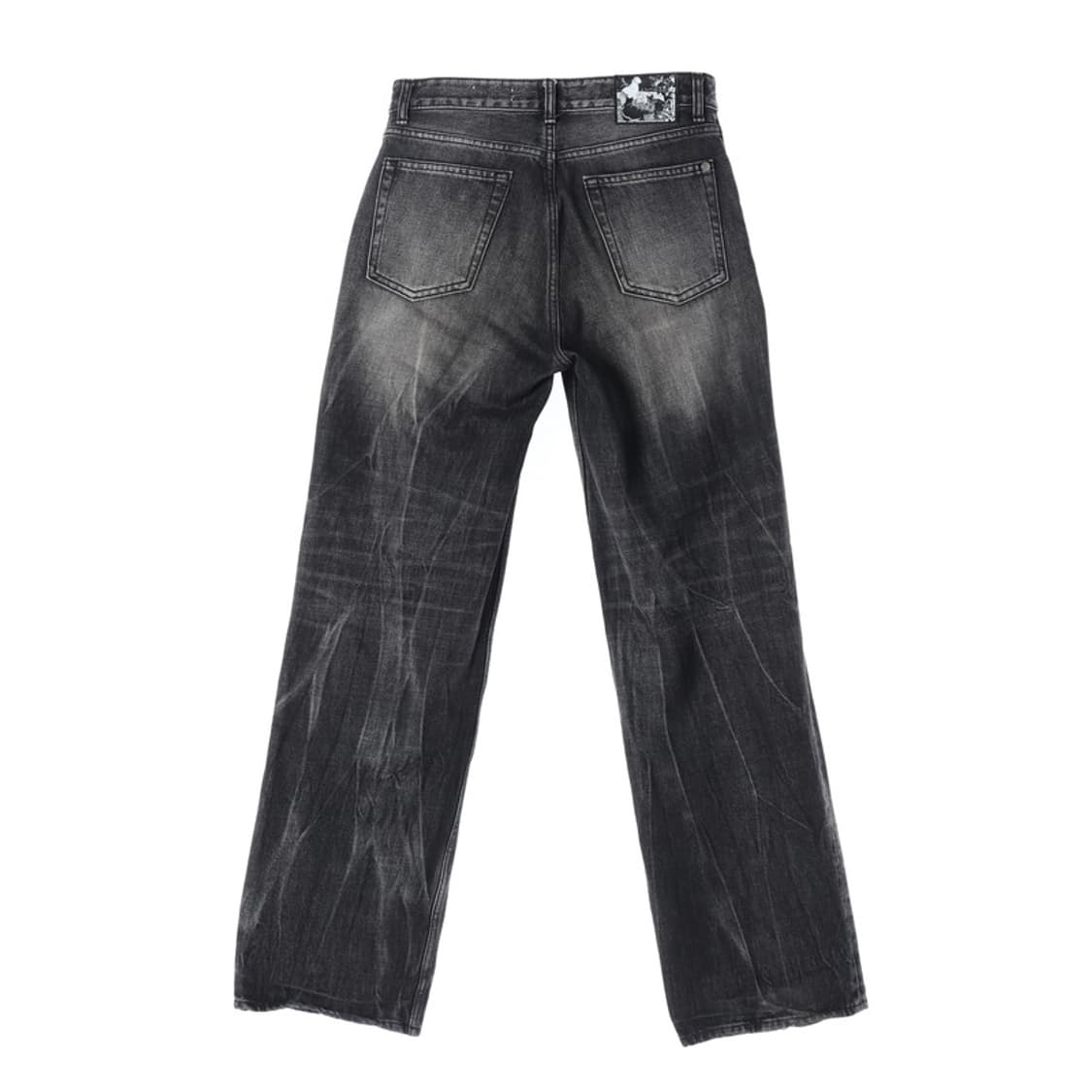 모드나인 MOD7w 와이드 스트레이트 흑청 데님 팬츠 상품이미지2