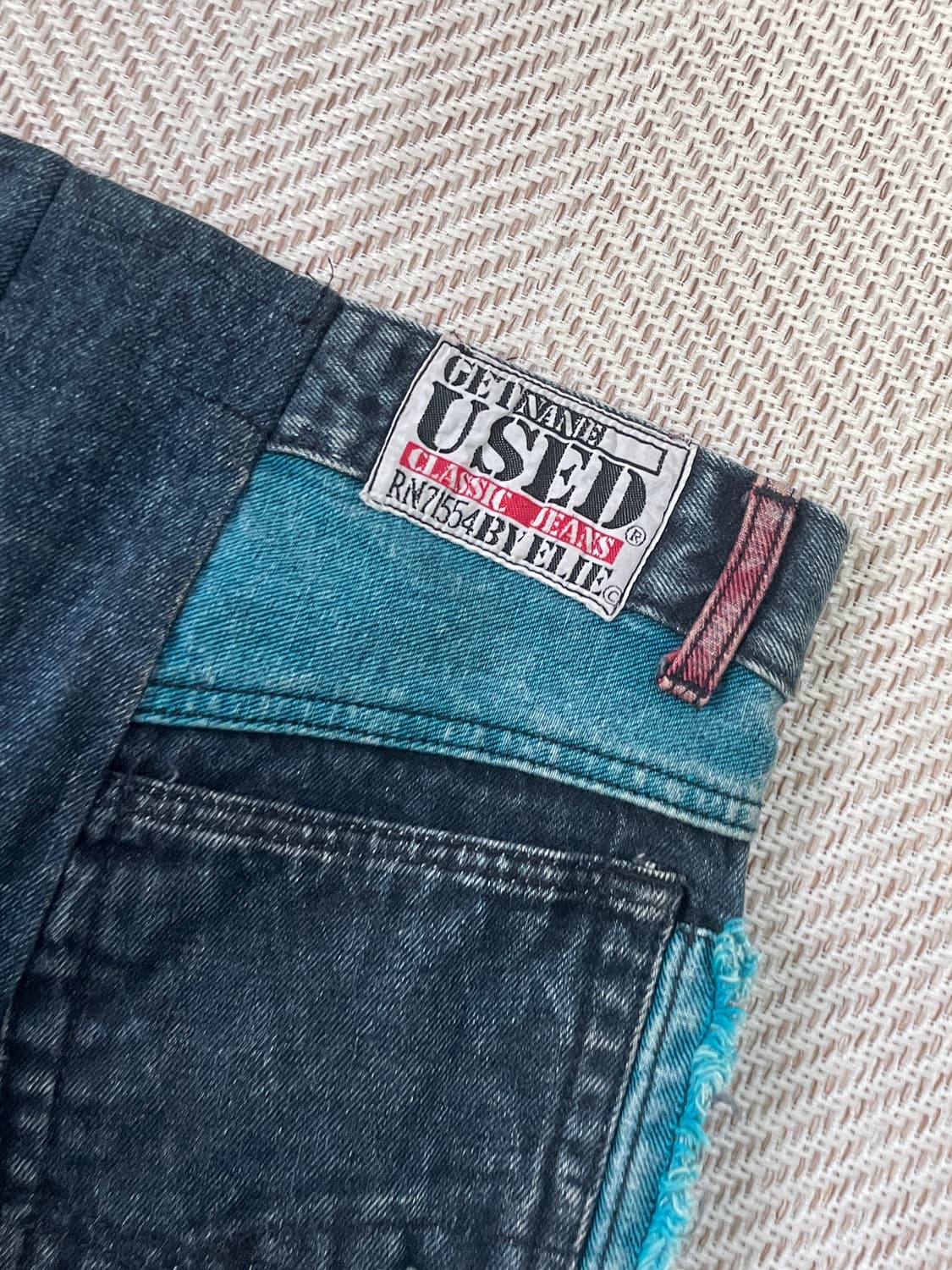 Used 해체주의 컷오프 데님 스커트  J03345 상품이미지9