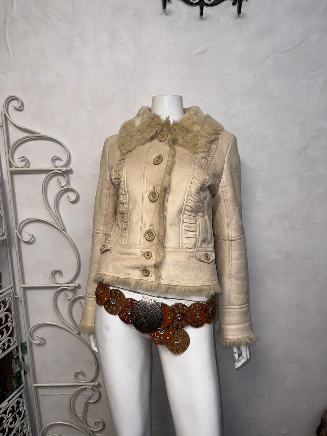 Ivory shirring eco fur mustang  상품이미지4