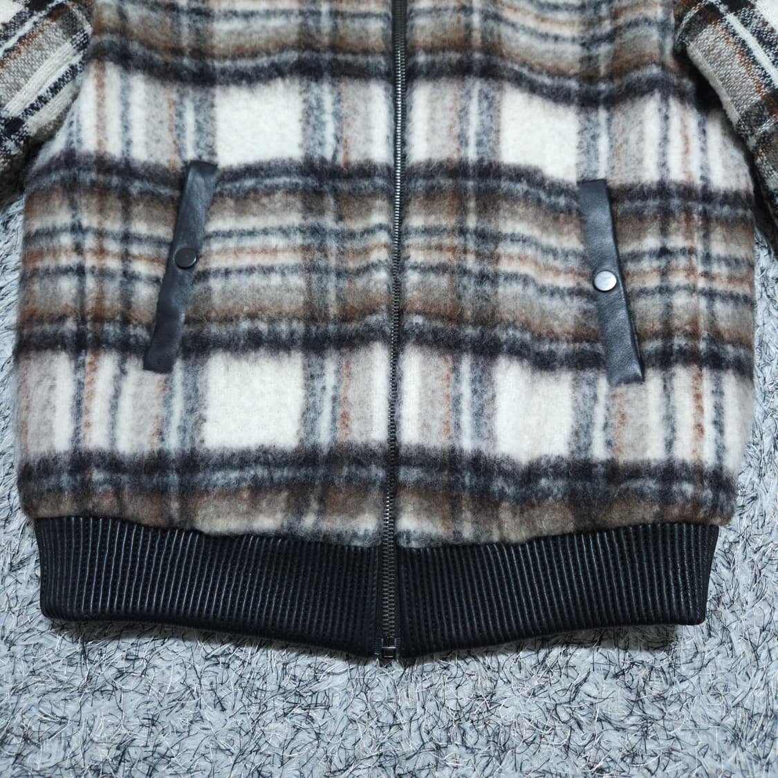 시스템옴므)100 모혼방 나일론 블루종점퍼 / 왕눈이샵 상품이미지4