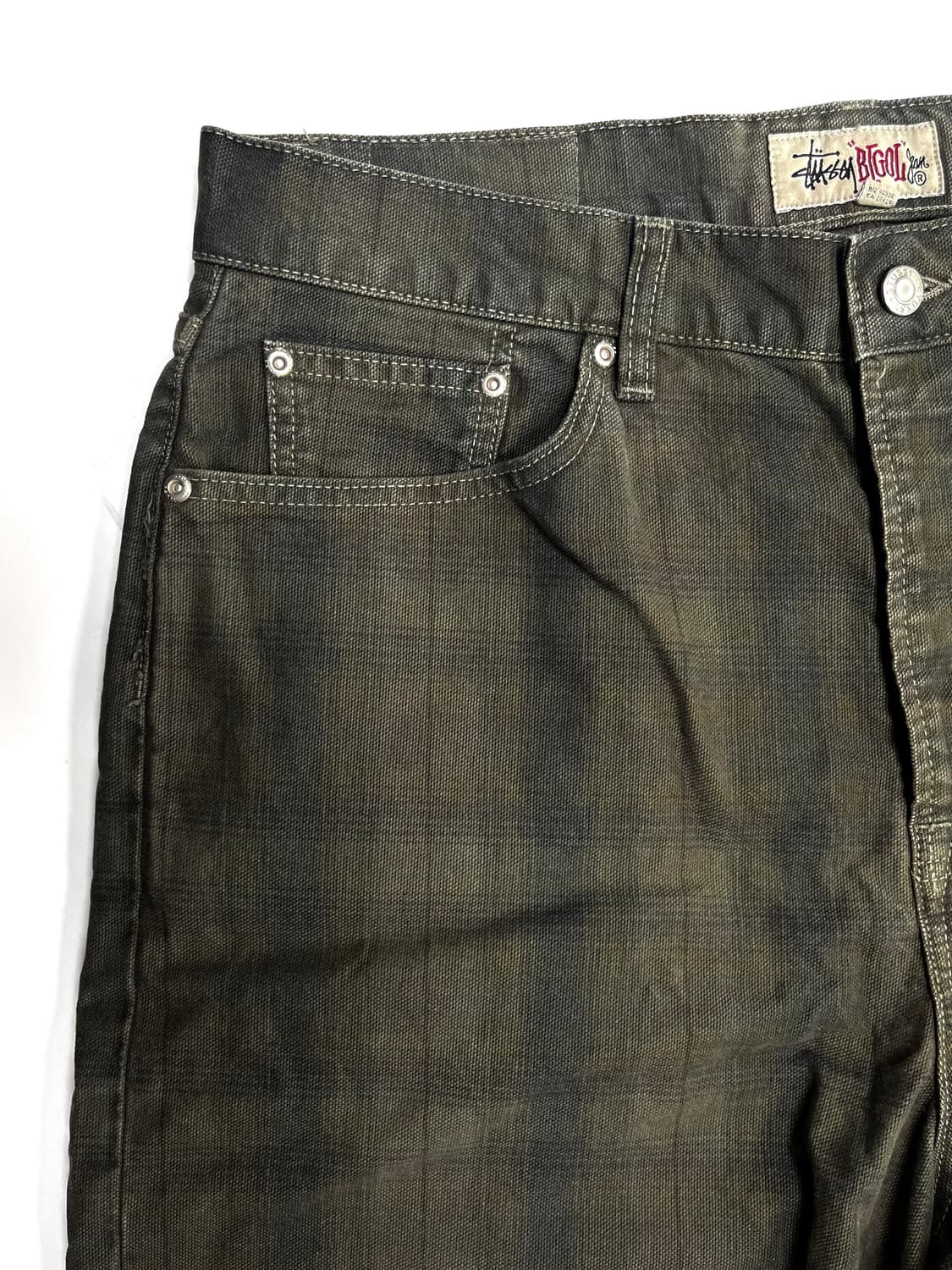 스투시 캔버스 플레이드 빅 올 쇼츠 상품이미지6