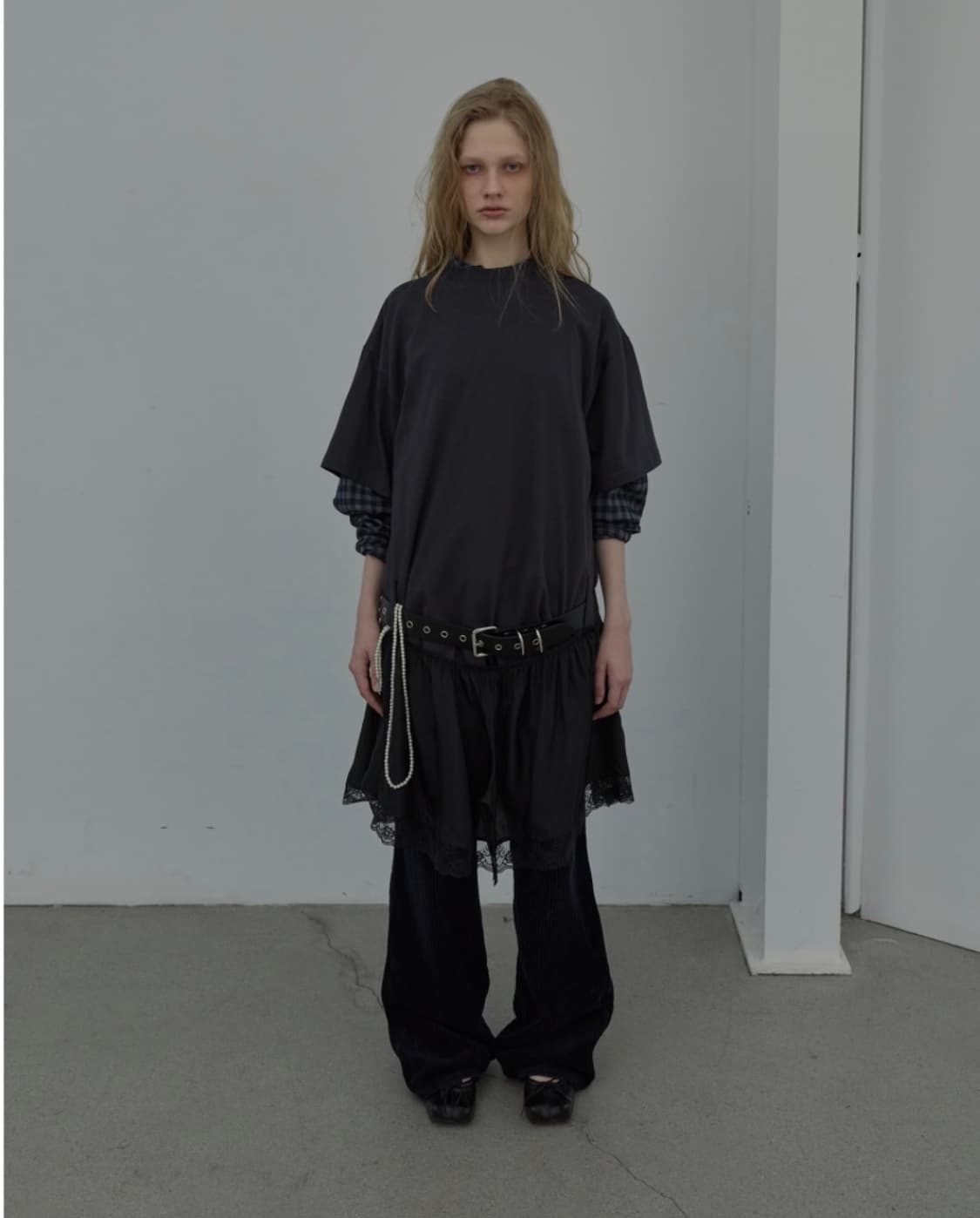 Lcdc 져지 원피스 / LACE TRIM JERSEY DRESS 상품이미지1