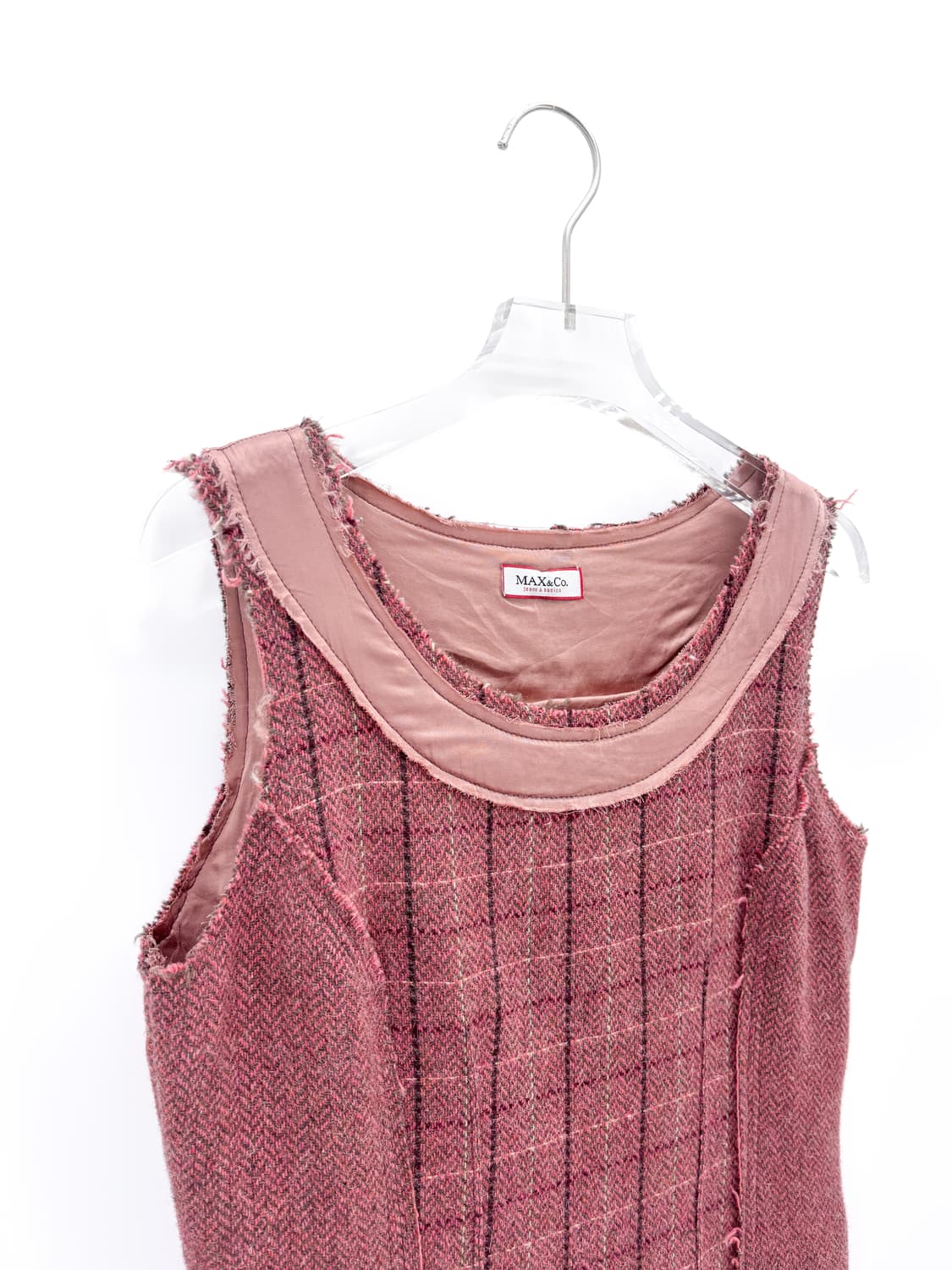 막스마라 울 블렌드 핑크 미니 드레스 상품이미지6