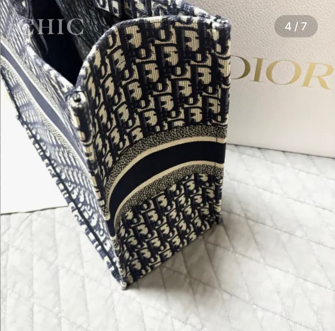 디올 오블리크 북 토트 백 라지(새 상품급) 상품이미지4