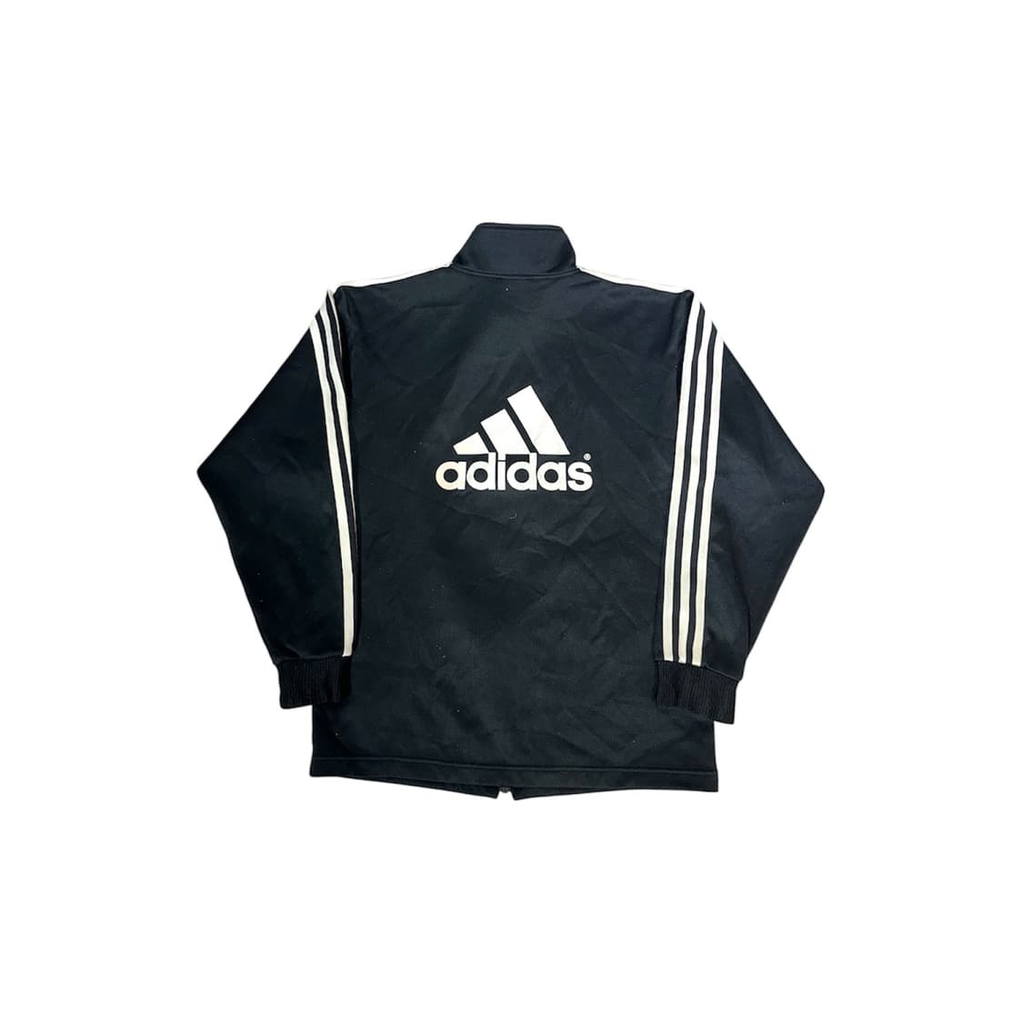 90s 아디다스 블랙 화이트 삼선 빅 로고 오버핏 트랙탑 져지 상품이미지6
