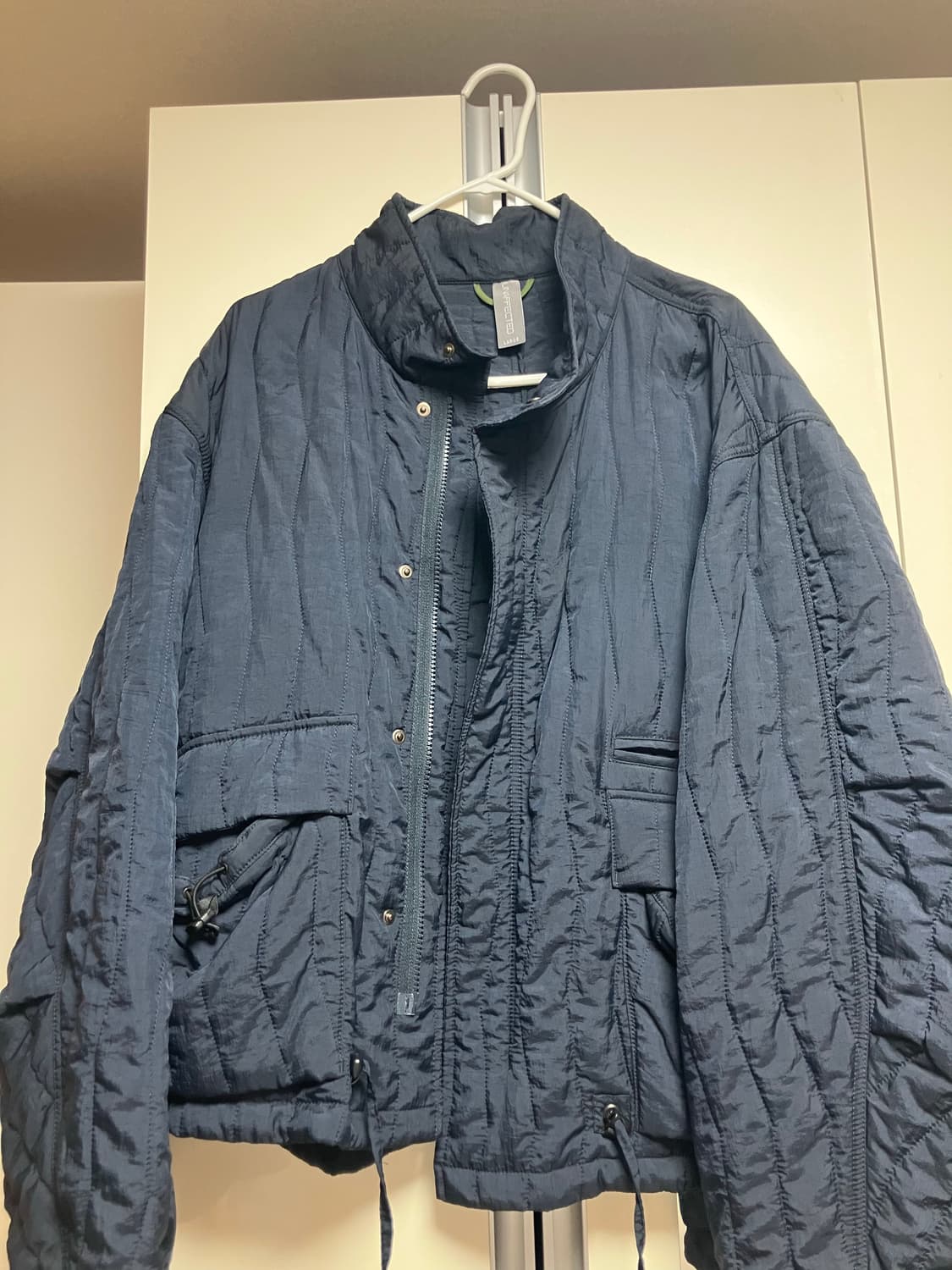 언어펙티드 퀼팅 블루종 자켓 네이비 L 상품이미지1