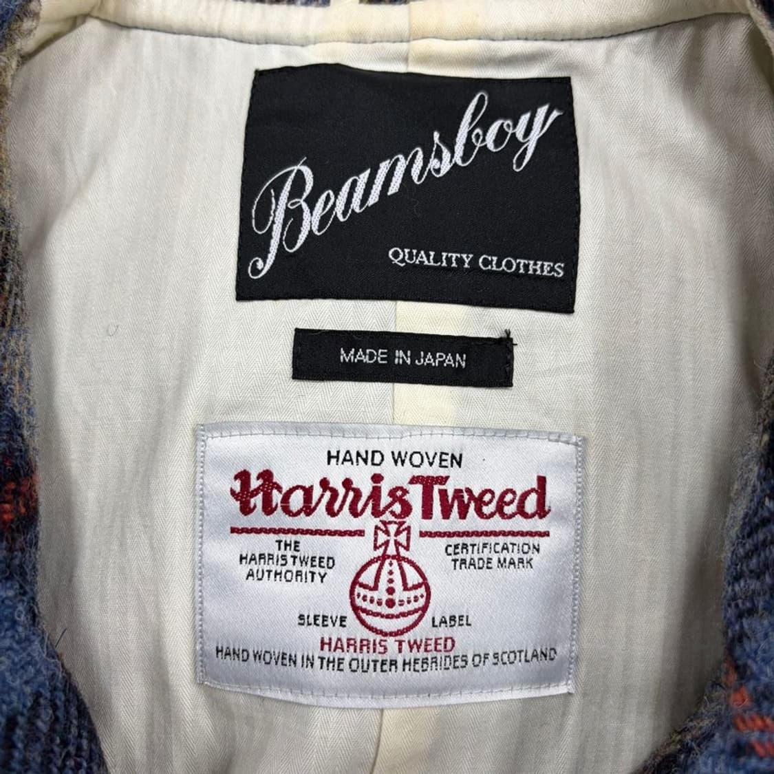 해리스트위드 체크 더플 자켓 v3087 상품이미지7