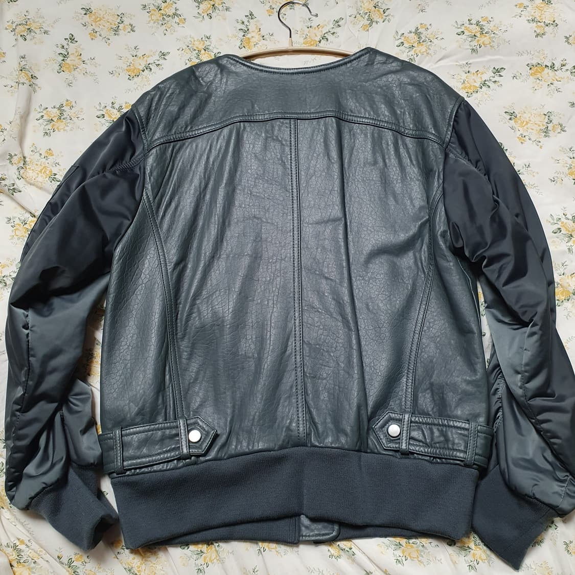 (66) 오즈세컨 램스킨 양가죽 노카라 블루종 항공점퍼 MA1 상품이미지4