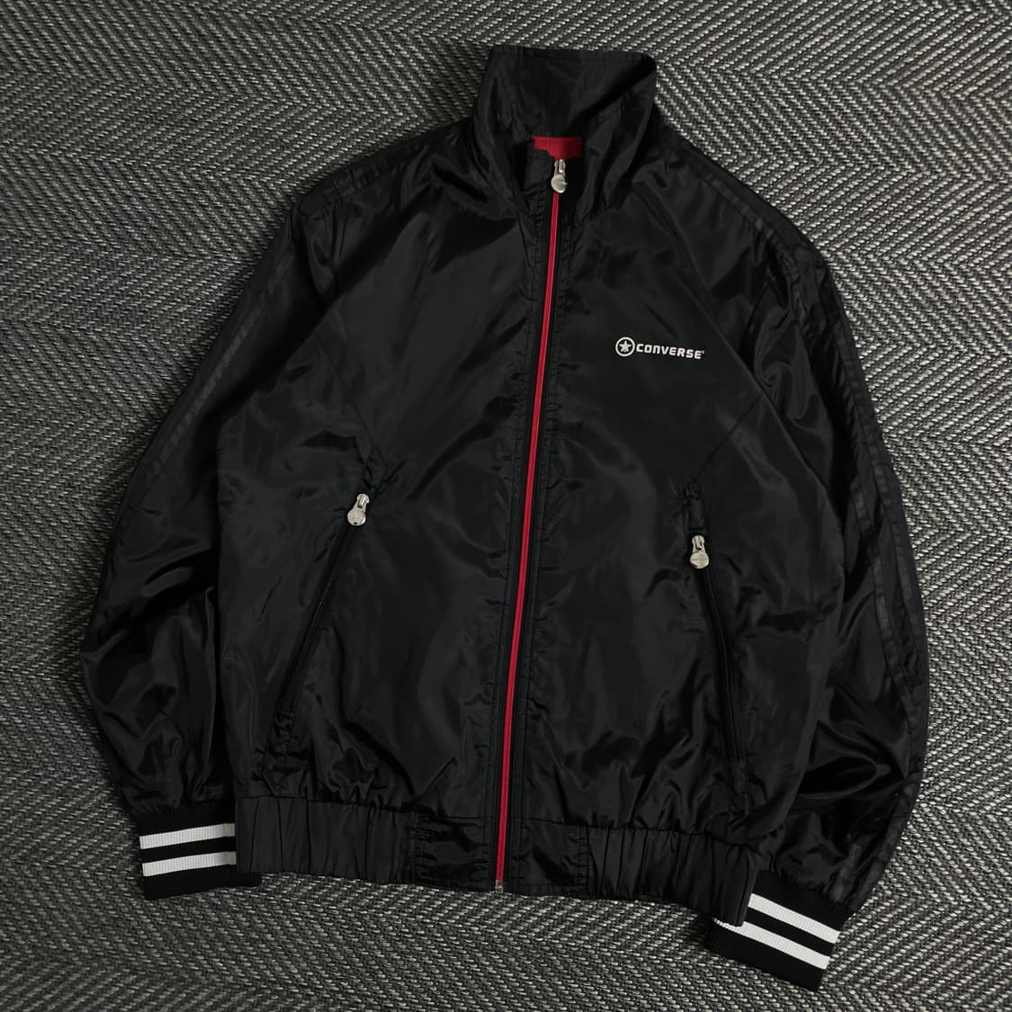 00s 컨버스 올드스쿨 블랙 우븐 트랙자켓y 2997 상품이미지1