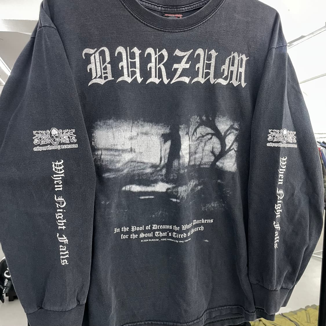BURZUM 00s 버줌 04년도 빈티지 페이딩 밴드티 롱슬리브 상품이미지3