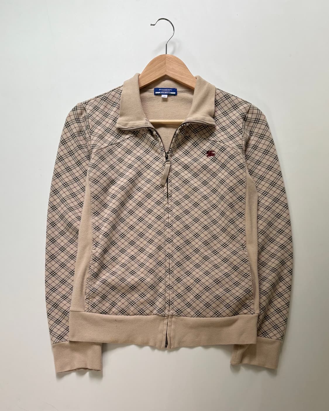 Burberry 버버리 블루라벨 기마로고 노바체크 코튼 집업 상품이미지2