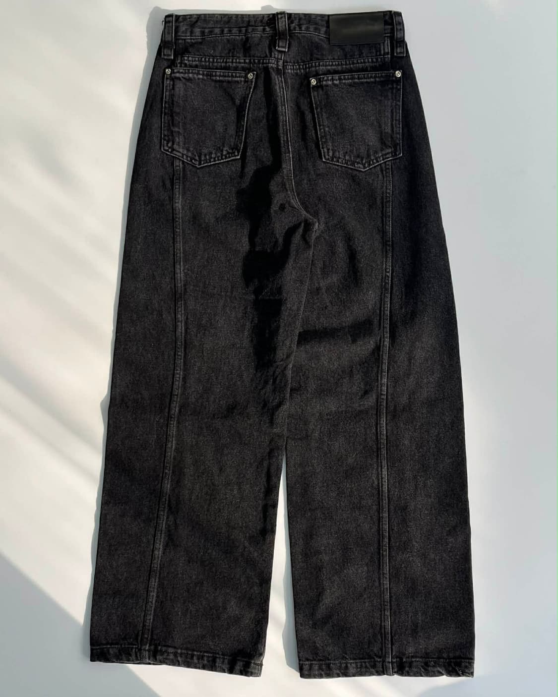 [S]ORR 오르 25년 신형 블랙 와이드 핏 데님 팬츠 상품이미지2