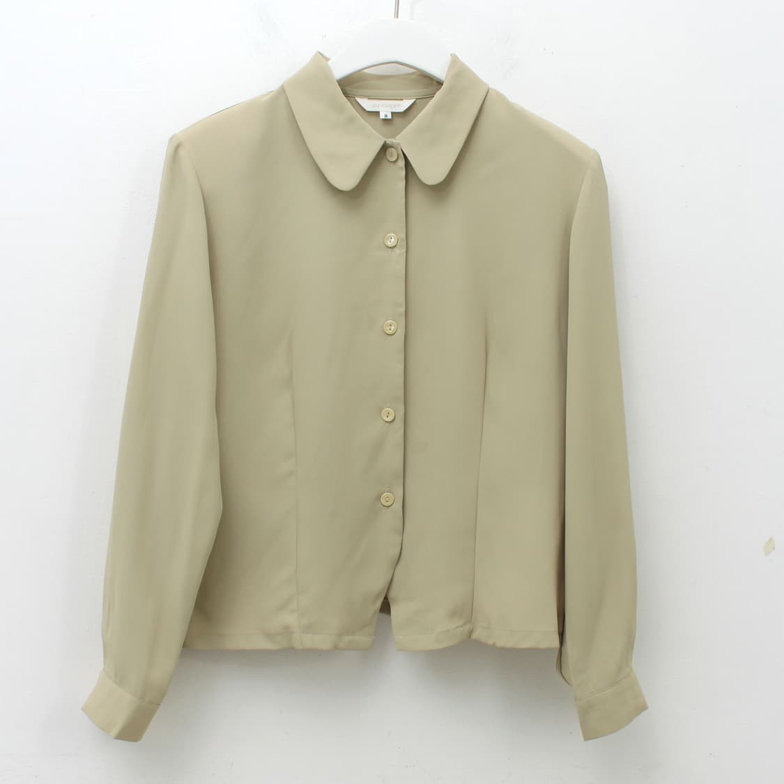 일본 빈티지 라운드 칼라 넥 블라우스 상품이미지3