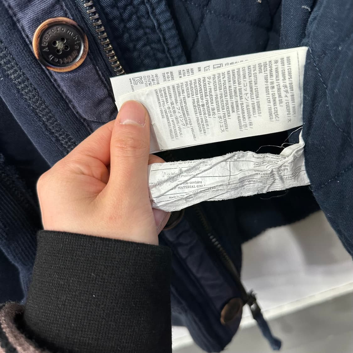 아베크롬비 울프죠 퍼 후드집업 자켓 상품이미지7