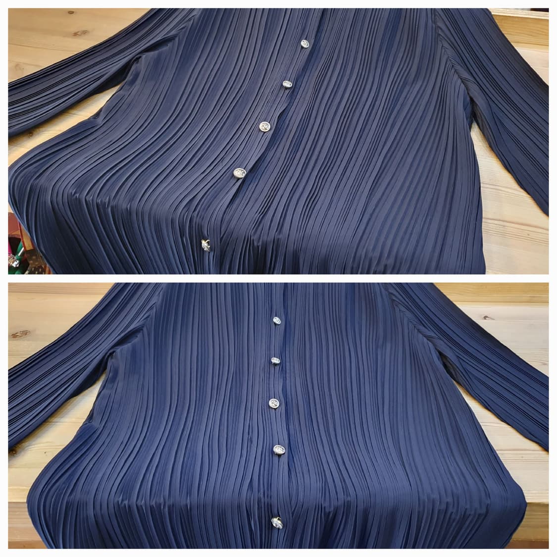 66/77.크로커다일 플리츠 블라우스 상품이미지5