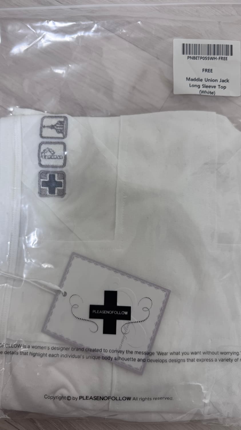 플노팔 maddie union jack long sleeve white 상품이미지3