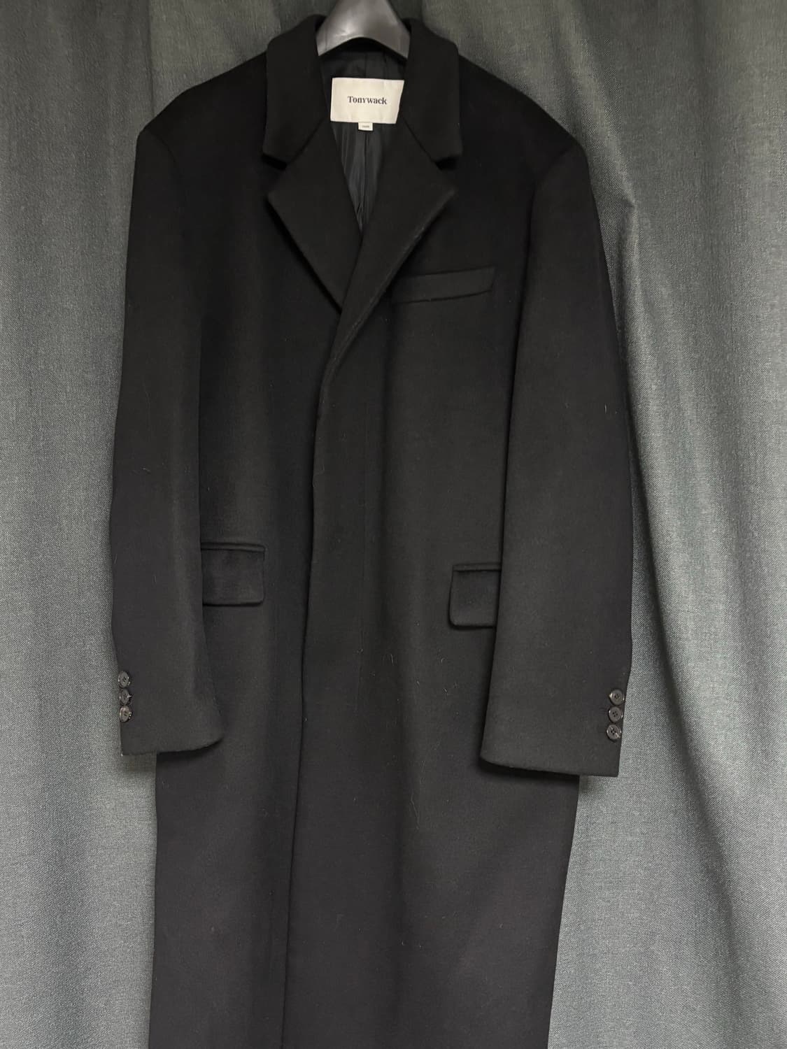 토니웩 캐시미어 싱글 코트 (블랙) 상품이미지2