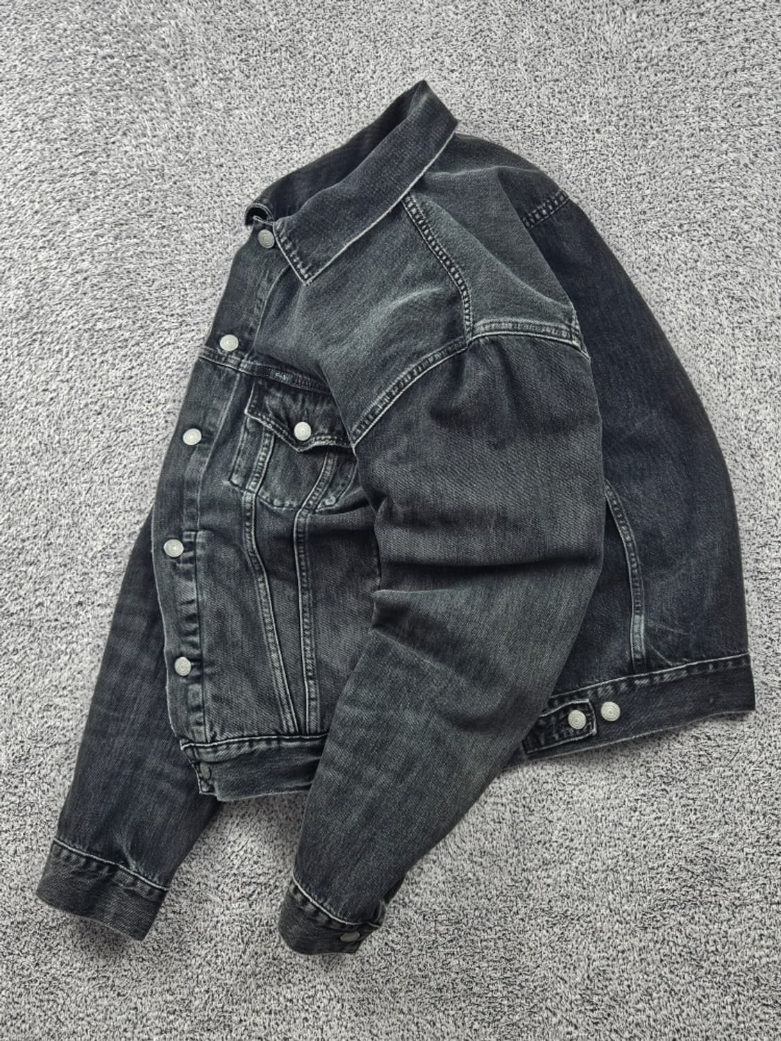 폴로랄프로렌 블랙 워시드 데님 트러커 자켓 ( L ) / 11093 상품이미지3