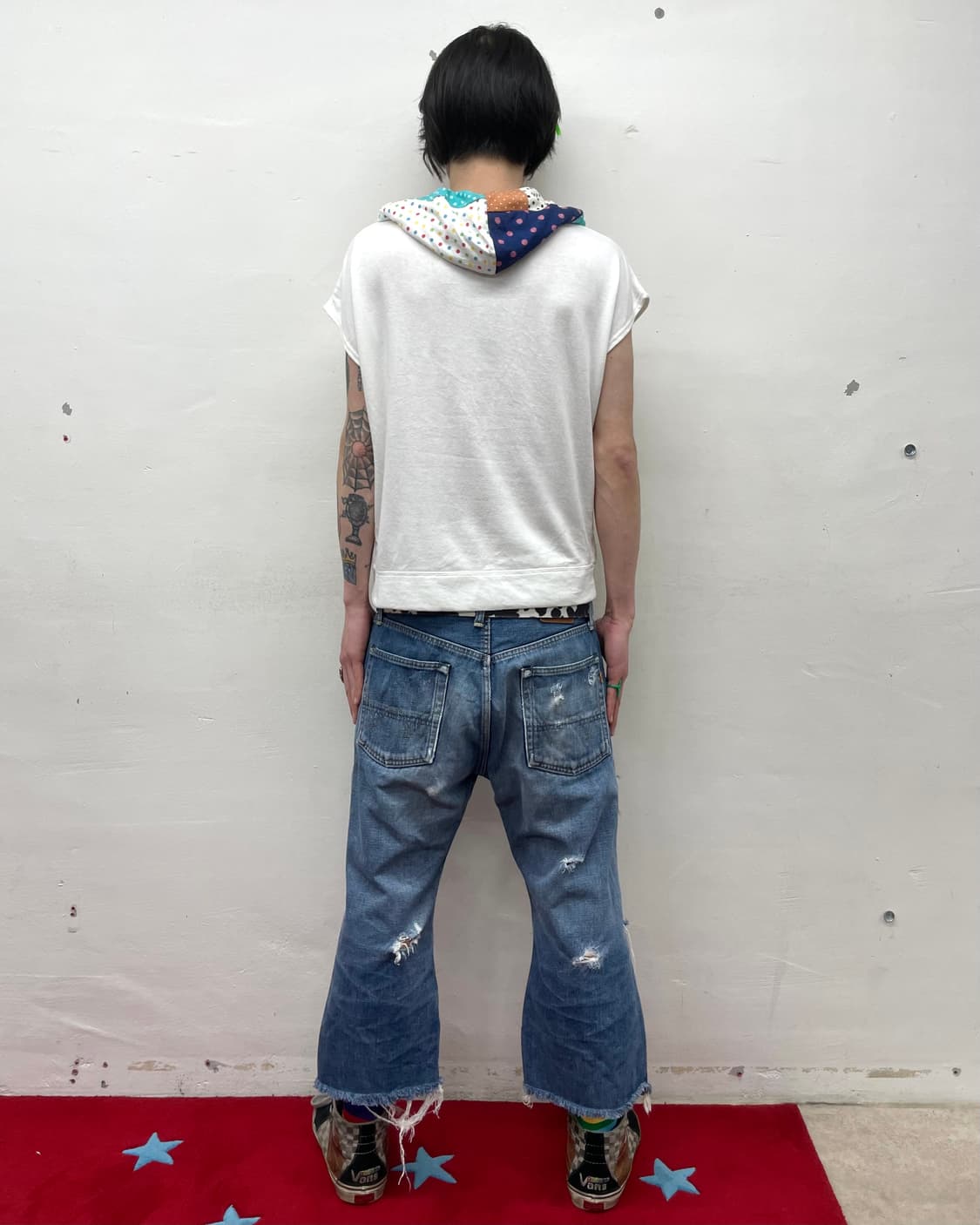 Multi-dot Hoodie vest  상품이미지5