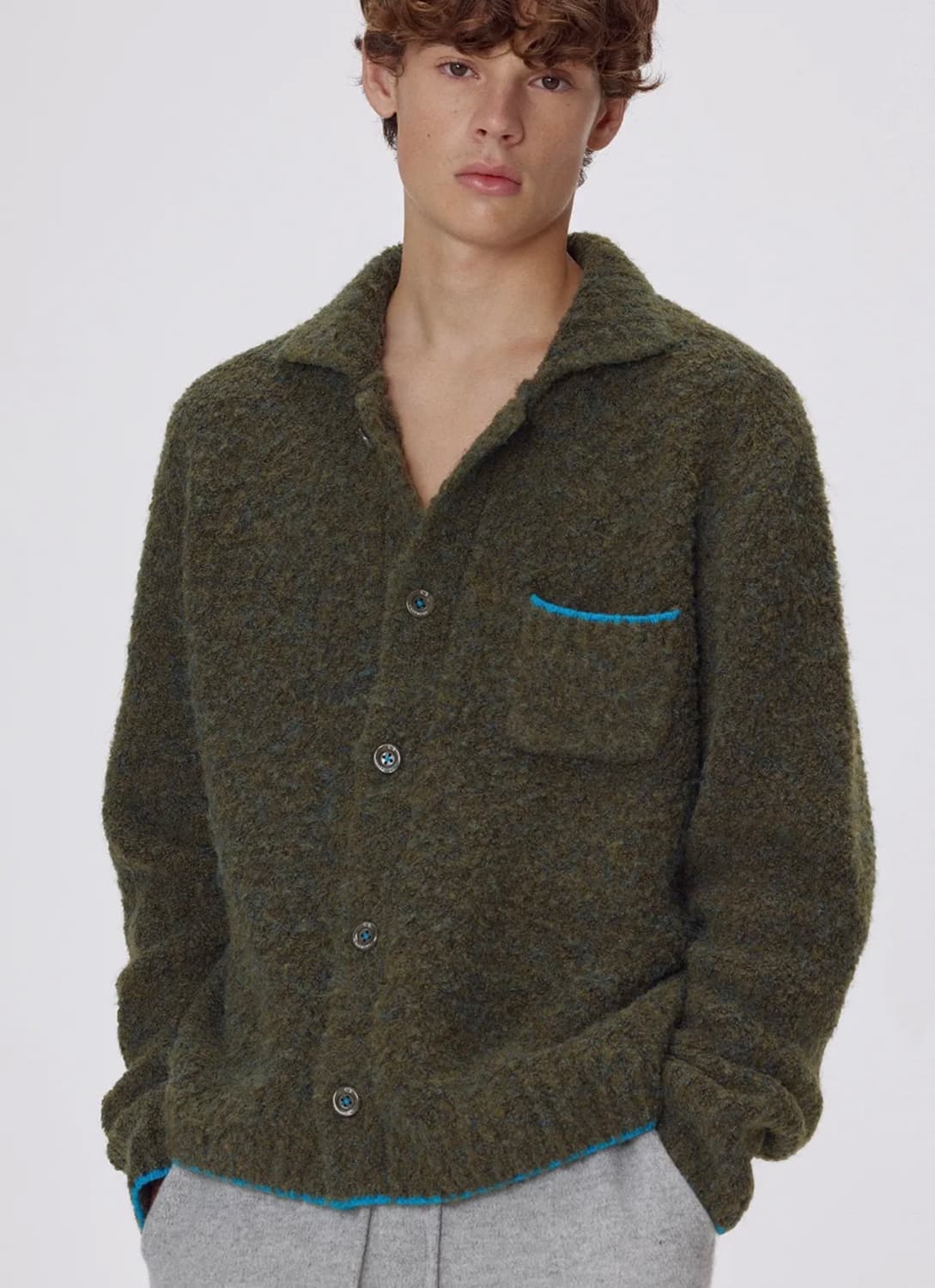 우마뭉 가디건 그린 L 상품이미지1