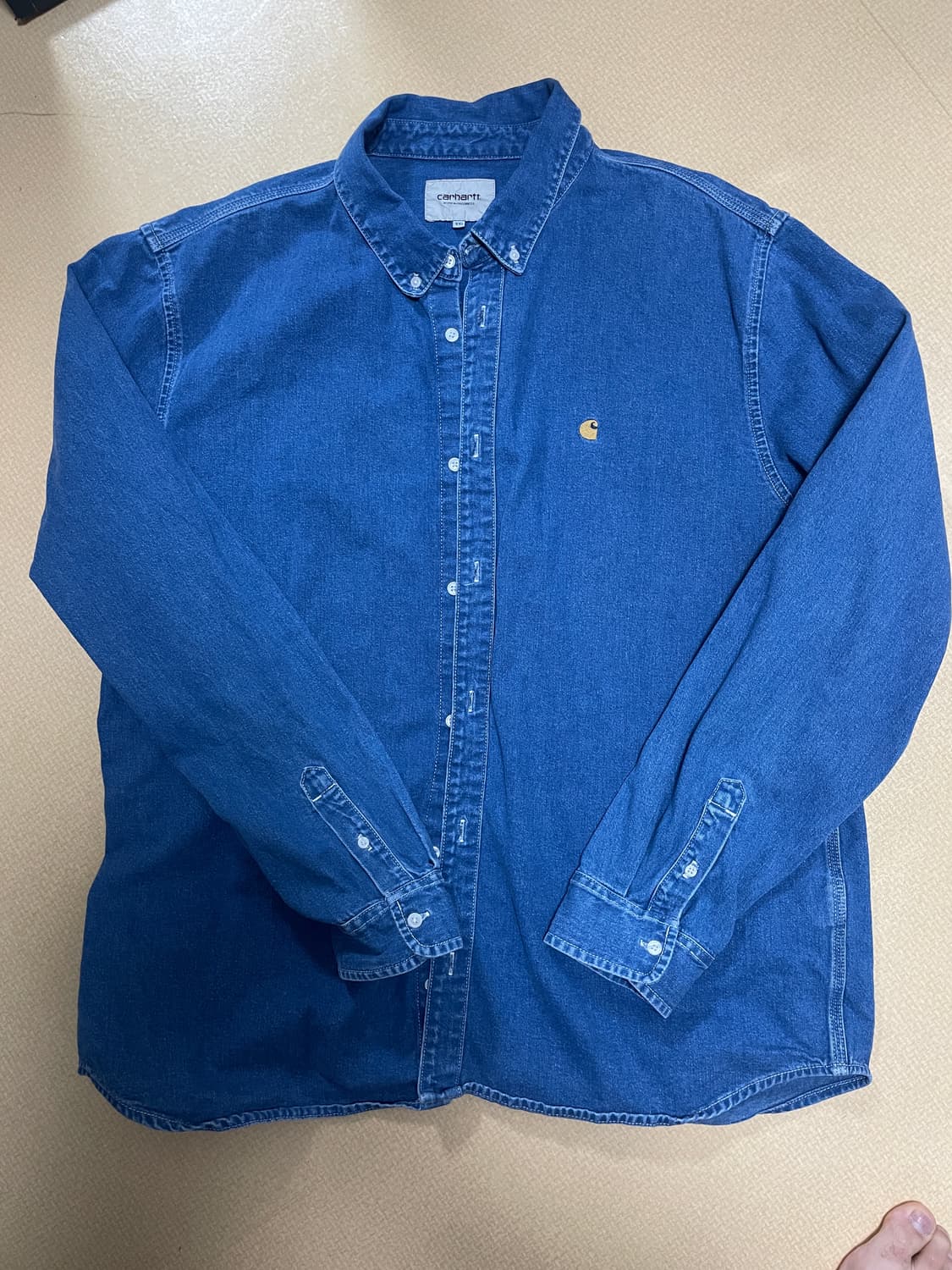 [xxl] 칼하트wip 데님 청셔츠 웰던 셔츠 상품이미지1