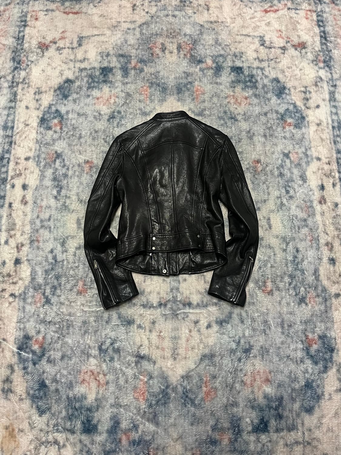 Egoist lamb skin single rider jacket 상품이미지6