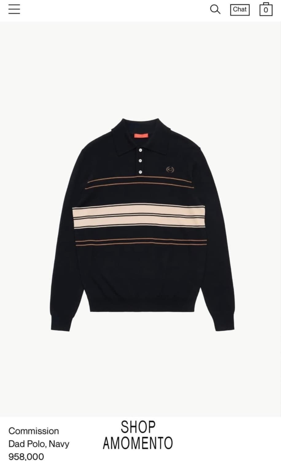 [m] commission dad polo navy 상품이미지1