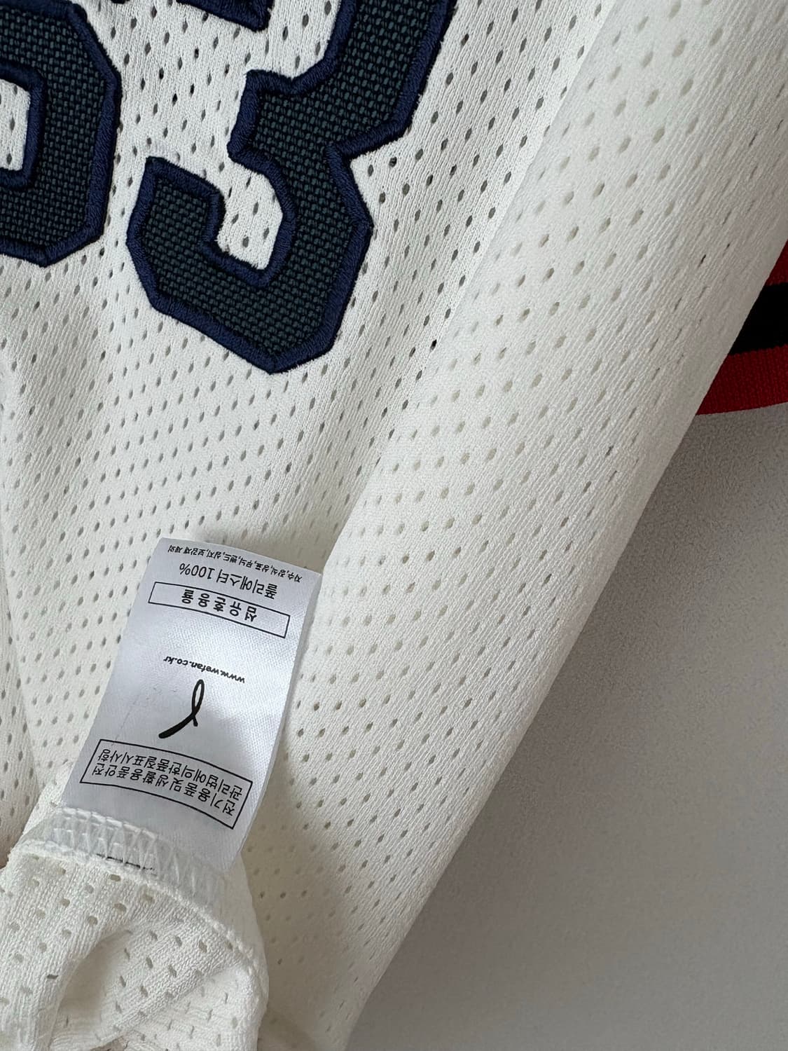 두산베어스 김택연 선수 올드 홈 실착 유니폼 상품이미지4