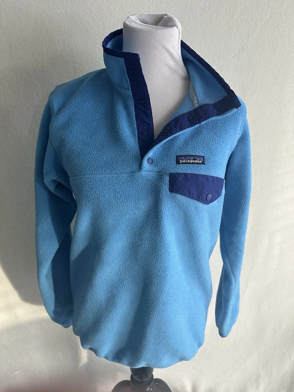 15SS 파타고니아 신칠라 스냅-T 라이트블루/네이비 상품이미지6