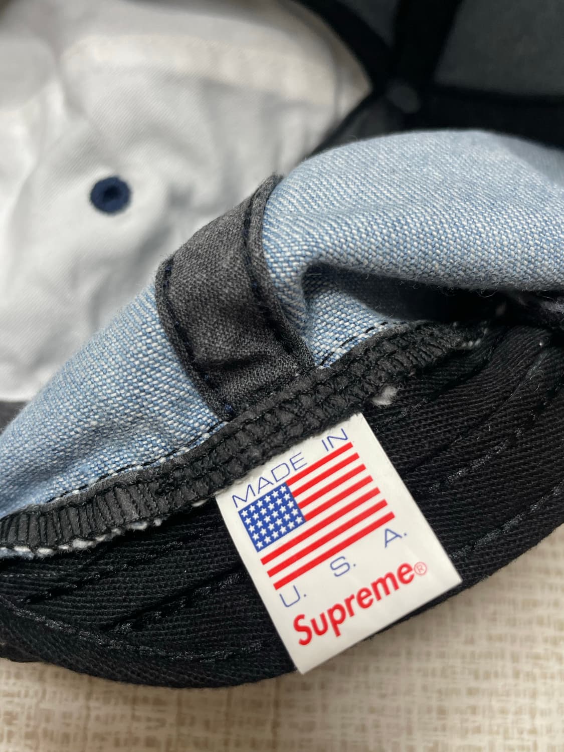 20fw 슈프림 멀티컬러 Logo 6-Panel 데님 상품이미지5