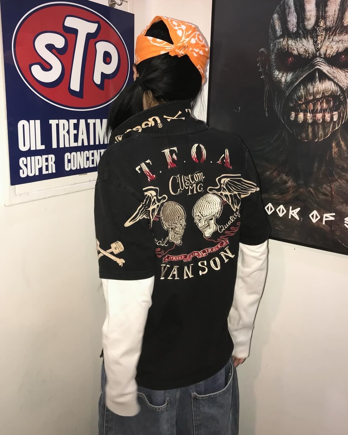 Vanson PK Embroidery Layered L/S  상품이미지1